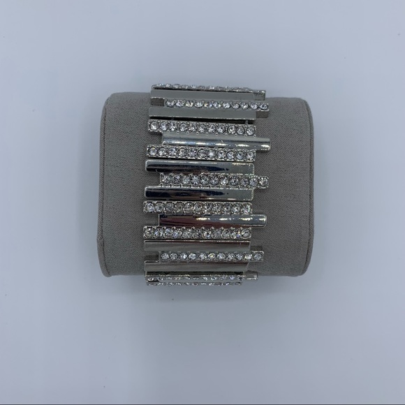 Thalia Sodi Silver Rhinestone Stretch Bracelet - Picture 3 of 5